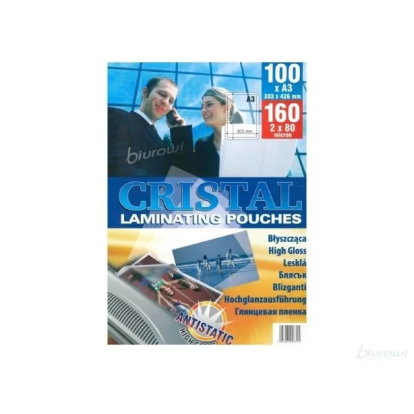 FOLIA LAMINACYJNA A3 100 SZT BŁYSZCZĄCA