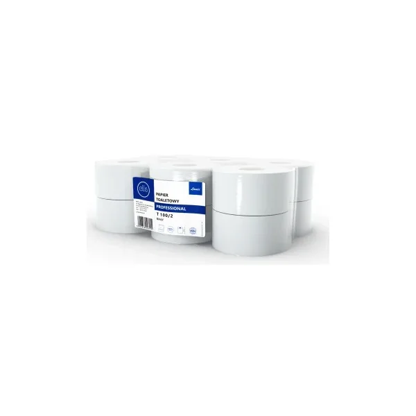 PAPIER TOALETOWY CELULOZA BIAŁY 12 SZT T 100/2 6255 LAMIX
