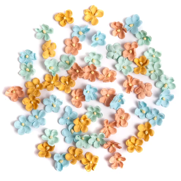 KWIATY PAPIEROWE 2CM 60 SZTUK PASTEL CEKP-066 DP CRAFT