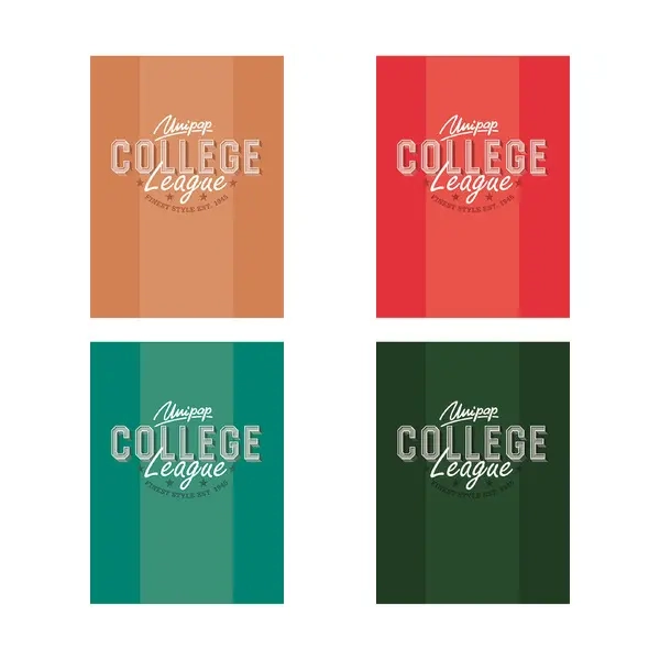 ZESZYT A5 60 # COLLEGE DAILY LAMINOWANY SOFT TOUCH 90G UNIPAP