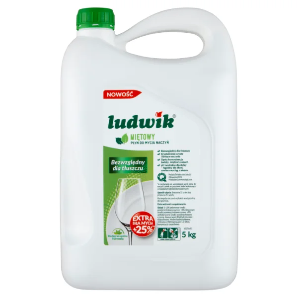 LUDWIK PŁYN DO MYCIA NACZYŃ 5L MIĘTA