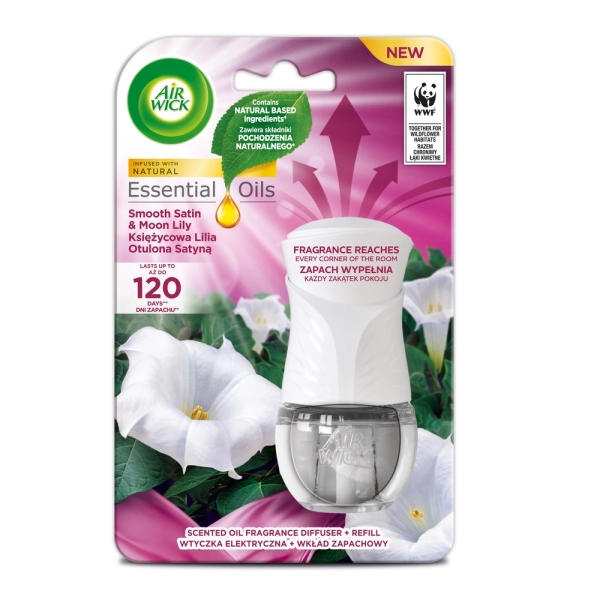ODŚWIEŻACZ ELEKTRYCZNY AIR WICK + ZAPAS 19 ML KSIĘŻYCOWA LILIA