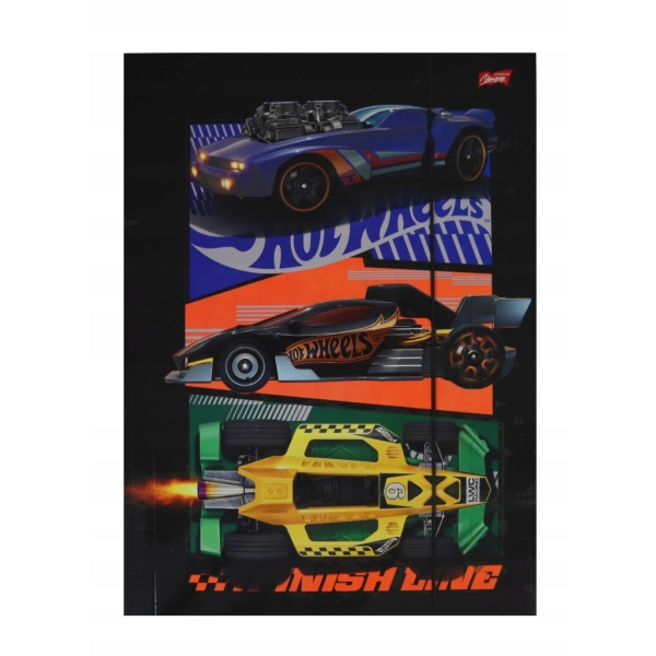 TECZKA Z GUMKĄ A4 HOT WHEELS UNIPAP