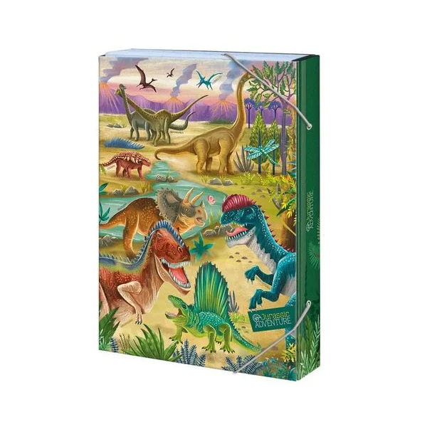 TECZKA Z GUMKĄ A4 4CM 1231 JURASSIC ADVENTURE ARGUS