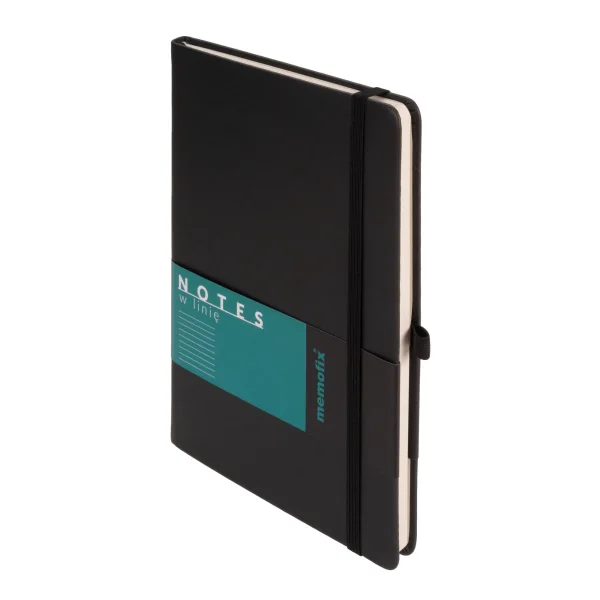 NOTES MEMOFIX A5 LINIA 192K CZARNY ANTRA